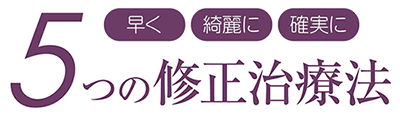 5つの修正治療法